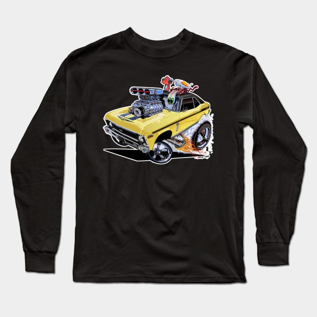 SUPER Nova 1970 Chevy Nova Long Sleeve T-Shirt by vincecrain